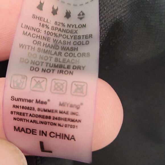 summer Mae Black One Piece Swimsuit Large - Picture 4 of 8